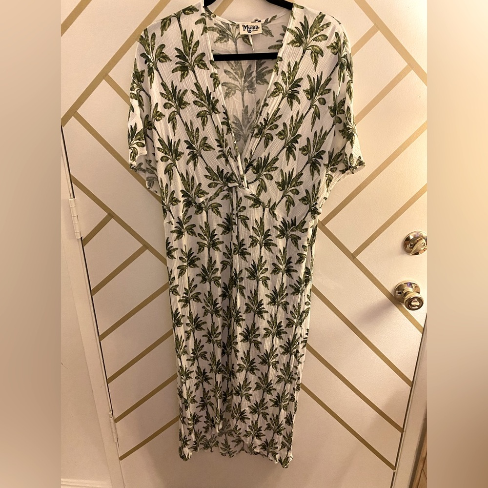 Show Me Your Mumu Tropical Palm Tree Dress, Beach Cover Up